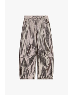 Pantalon ample effet cuir à taille haute Dixie - Vestiti Firmati Li... 2