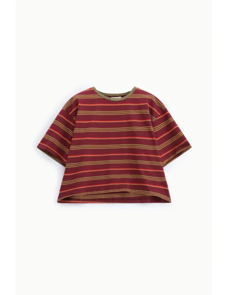 T-Shirt A Righe Vestibilit\Xc3\Xa0 Morbida Girocollo Dixie