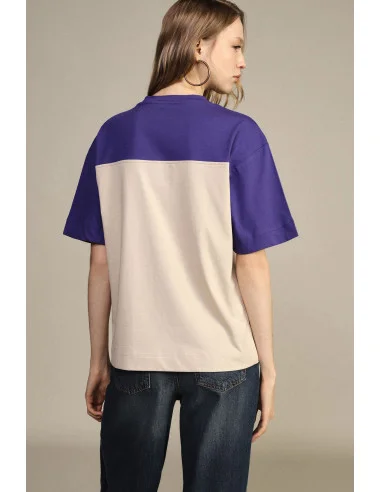 Tiger and Flower Print Short-Sleeve T-Shirt Dixie