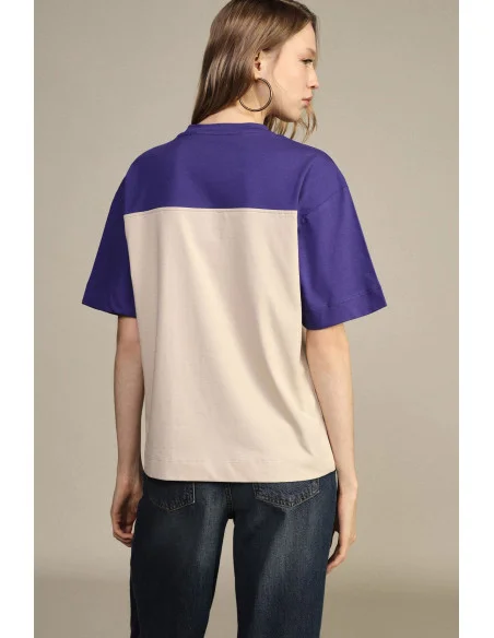 Tiger and Flower Print Short-Sleeve T-Shirt Dixie