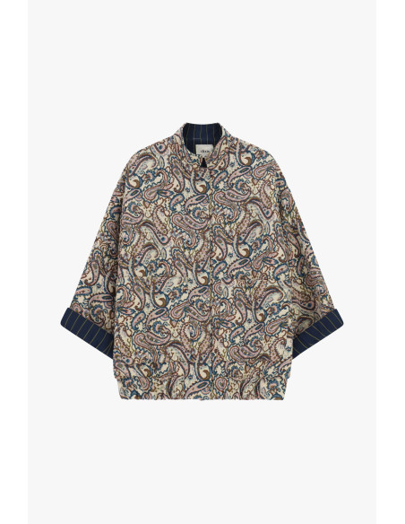 Bomber à motif cachemire et manches amples Dixie