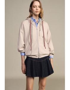 Gonna Corta Denim Con Balza Svasata Dixie