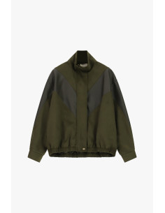 Dixie Bomber Jacket with Structured Inserts and Button Fastening - ... 2