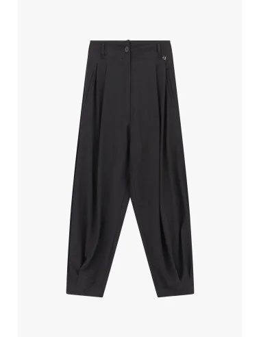 Wide-Leg Trousers with Front Pleats and Regular Waist Dixie