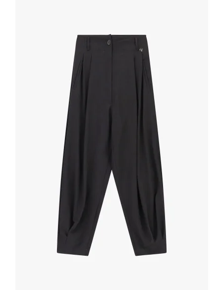 Pantalon large à plis sur le devant et taille regular Dixie