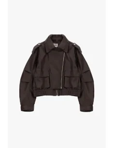 Biker-Style Jacket with Patch Pockets Dixie