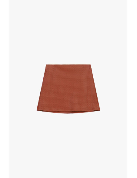 Short Flared Skirt with a Dixie Chequered Pattern - Vestiti Firmati...