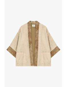 Manteau ample de style « duster » en jacquard avec bordures contrastées Dixie - Veste... 2
