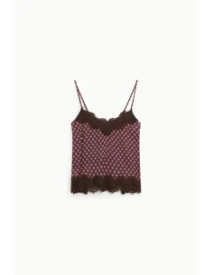 Top with Thin Straps and Printed Lace Dixie 2