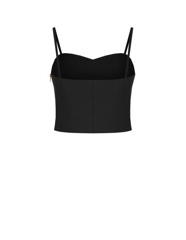 Crop Top Bustier In Tessuto Tecnico Rinascimento