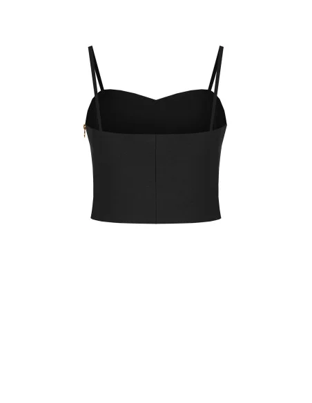 Technical Fabric Bustier Crop Top Rinascimento