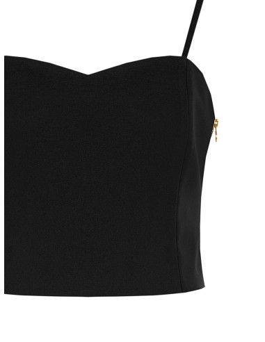 Rinascimento Technical Fabric Bustier Crop Top - Vestiti Firmati Li...