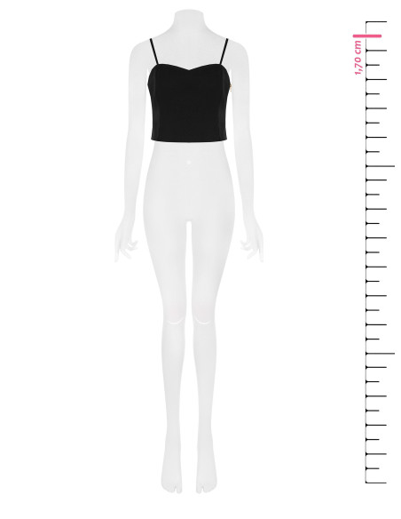 Crop top bustier en tissu technique « Rinascimento » - Vestiti Firm...