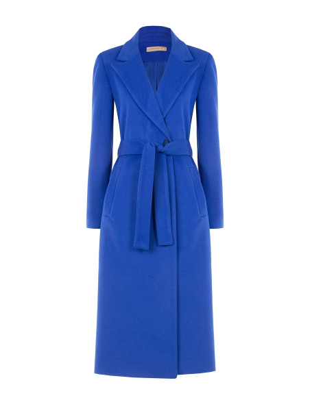 Cappotto In Panno Linea Dritta Con Cintura Abbinata Rinascimento