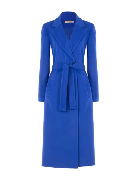 Cappotto In Panno Linea Dritta Con Cintura Abbinata Rinascimento
