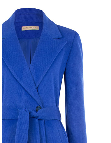 Cappotto In Panno Linea Dritta Con Cintura Abbinata Rinascimento