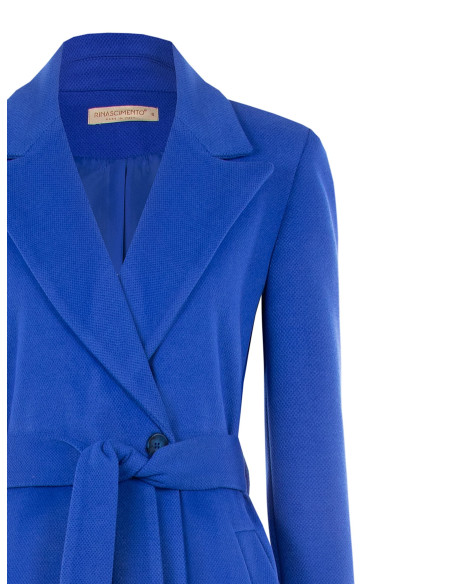 Cappotto In Panno Linea Dritta Con Cintura Abbinata Rinascimento