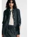 Camicia Denim Con Inserti In Pizzo E Bottoni Please