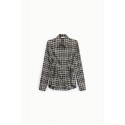 Camicia Stampa Check Con Coulisse Laterali Please
