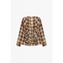 Camicia A Quadri Con Rouches Frontali Please