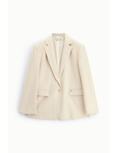 Regular-fit blazer with flap pockets and thin stripes – Please 2