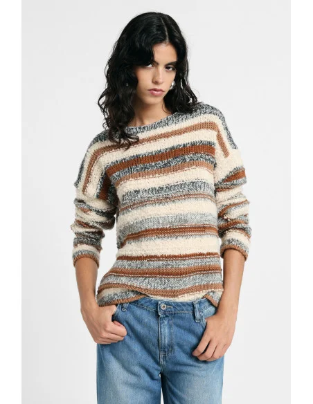 Striped Long-Sleeved Pullover, Please