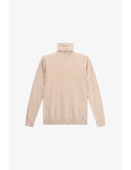 Please Plain Long-Sleeved Turtleneck Jumper