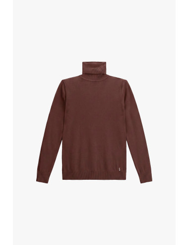 Pull à col roulé à manches longues uni « Please »