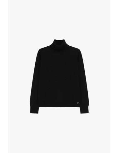Please Plain Long-Sleeved Turtleneck Jumper