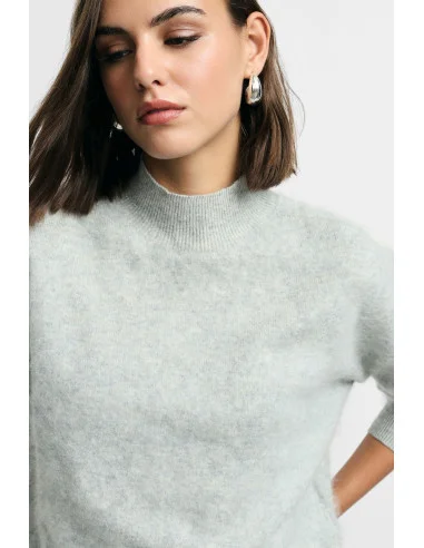 Maglione Girocollo Con Bordo A Costine Please