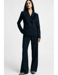 Completo Pantalone Doppio Petto Con Dettaglio Fiore Please