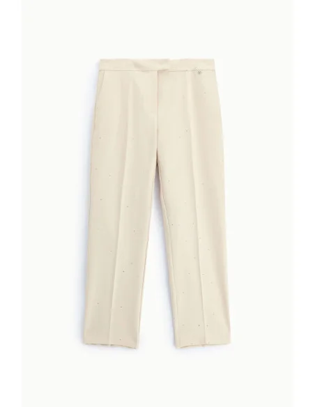 Pantalon cigarette sur mesure à rayures, Please