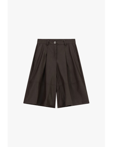 Short taille moyenne avec pinces et passants « Please »