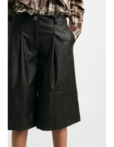 Short taille moyenne avec pinces et passants « Please »