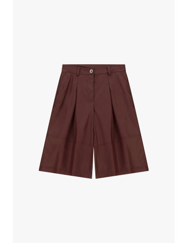 Short taille moyenne avec pinces et passants « Please »