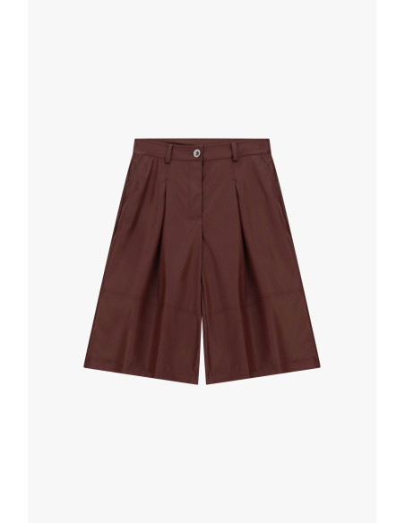 Short taille moyenne avec pinces et passants « Please »