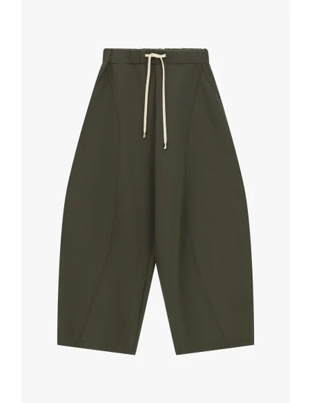 Pantalon palazzo court avec cordon de serrage à la taille « Please »
