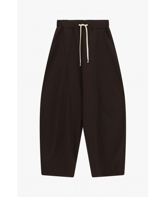 Pantalon palazzo court avec cordon de serrage à la taille « Please »
