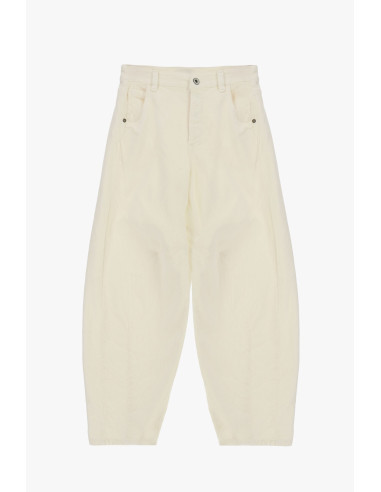 Jeans Baloon Fit Vita Regolare Pieghe Frontali Please