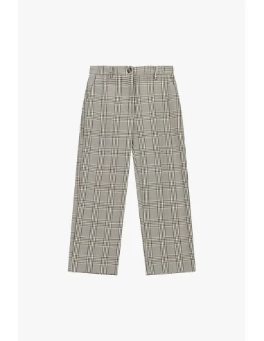 Pantaloni Sartoriali A Quadri Gamba Dritta Please