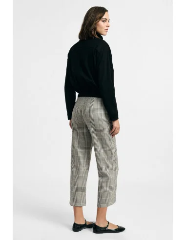 Tailored Checkered Straight-Leg Trousers Please