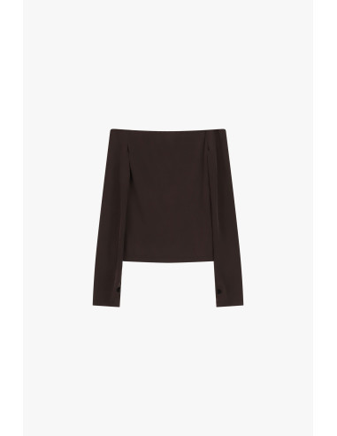 Maglione A Spalle Scoperte Con Maniche Lunghe Please
