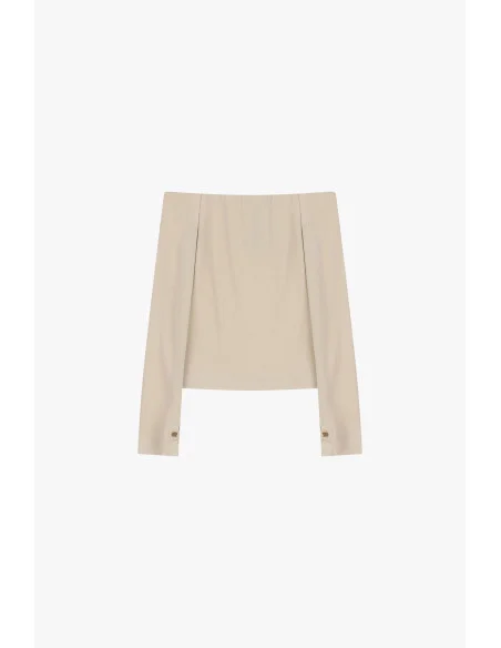 Maglione A Spalle Scoperte Con Maniche Lunghe Please