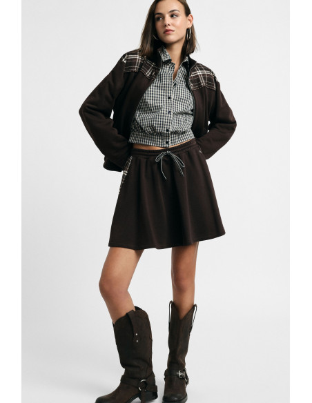 Short Skirt with Checked Side Panels, Please - Vestiti Firmati Life...