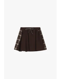 Short Skirt with Plaid Side Inserts Please 2