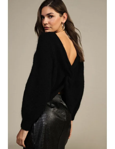 Relaxed-Fit Crew-Neck Sweater with Dixie Logo Detail