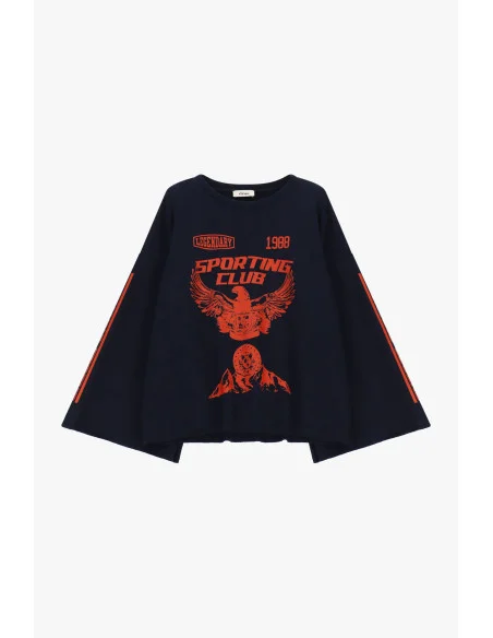 Sweat ample avec imprimé frontal et manches larges Dixie