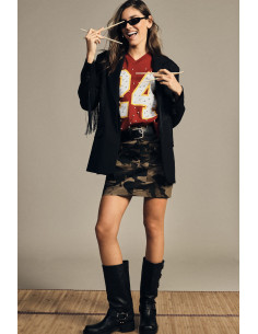 Dixie Short Camouflage-Print Skirt with Patch Pockets - Vestiti Fir...