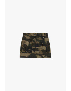 Jupe courte à motif camouflage avec poches rapportées Dixie - Vesti... 2