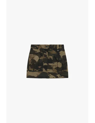 Jupe courte à motif camouflage avec poches plaquées Dixie